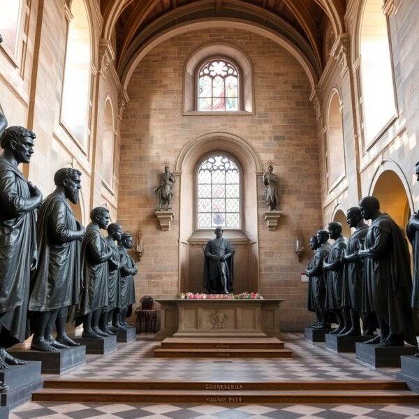 Die berühmten Schwarzen Mander in der Hofkirche Innsbruck - einzigartige Sehenswürdigkeit von Innsbruck Die berühmten Schwarzen Mander in der Hofkirche Innsbruck - einzigartige Sehenswürdigkeit von Innsbruck