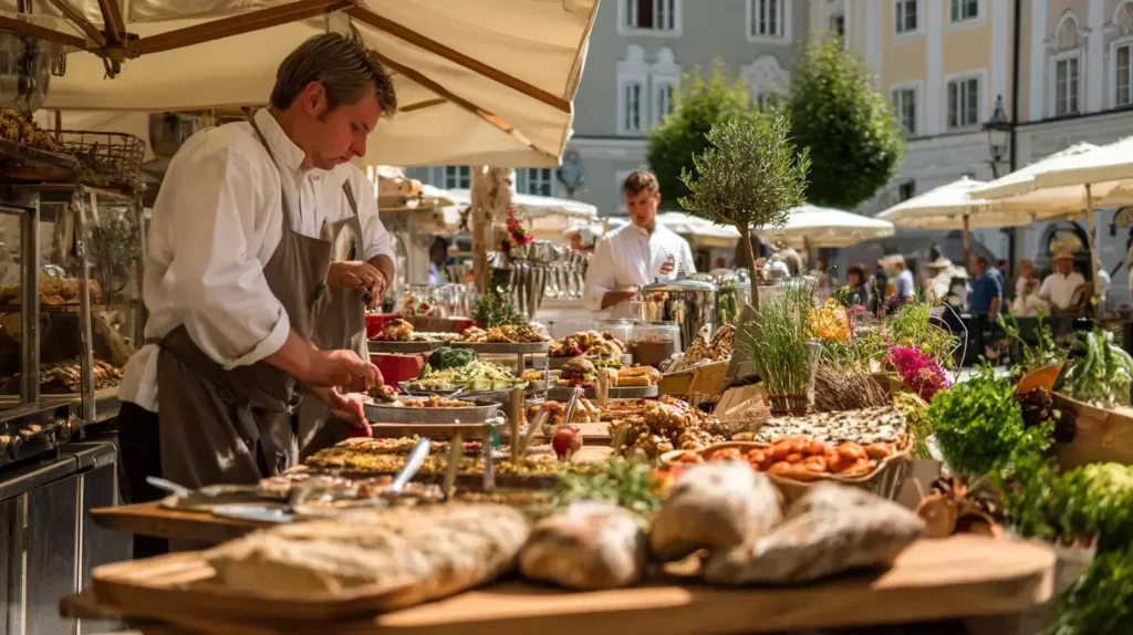 Salzburgs kulinarische Spezialitäten auf dem Grünmarkt entdecken